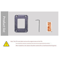 Miniatyrbillede 5 af 5: Stationær computer 12/13 generation CPU Anti-Bending Cover Plate Motherboard CPU Anti-Bending Cover Plate