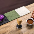 Miniatyrbilde 4 av 5: Espresso-tampermatte Espresso-kaffetilbehør Kaffeutstyr Tampingsmatte Antislipp Mattrygg Silikonmyntmatte Grå