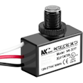 Miniatyrbillede 1 af 5: Automatisk Fotoelektrisk Switch Lysstyringssensor Switch Skumring til Daggry Sensor Fotoelektrisk Switch til Belysningsarmaturer 120-277V AC