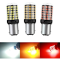 Miniatyrbillede 3 af 5: 2 stk. Super LED Canbus 1157 BAY15D P21/24W Bil 12V Baklys Reverslys Brems Blinklys Pære Gul