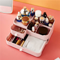 Miniatyrbillede 5 af 5: Makeup Organizer til Kommode, Skrivebordsorganizer Opbevaringskapacitet med Skuffer til Hårprodukter, Perfekt til Soveværelset