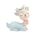 Miniatyrbillede 1 af 5: Harpiks Hjorte Havebil Kage Topper Miniature Dyr Figur Fairy Ornament Håndværk til Fødselsdag Bryllup (Blå)