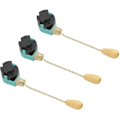 Miniatyrbillede 1 af 5: 3 stk. Træk-kædekontakt, 3 hastigheder ​​4-tråds loftsventilator lyskontakt til loftsventilator lampe væglampe (Guld)