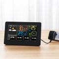 Miniatyrbilde 1 av 5: Værstasjon Multifunksjonell Farge WiFi Værstasjon APP-kontroll Smart Værmonitor Innendørs Utendørs Temperatur Fuktighet Lufttrykk Vind S