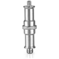 Miniatyrbillede 4 af 4: 2 stk. Standard 1/4 til 3/8 tommer Metal Han Adapter Konverter Gevindskrue Stud til Studio Lampholder, Hot Shoe Adapter / Cold Shoe, Kuglehoved