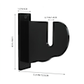 Miniatyrbilde 5 av 5: Skateboard Display Stativ, Snowboard Veggfeste, Skateboard Veggfeste Svart