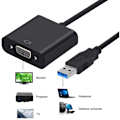 Miniatyrbild 3 av 5: USB till VGA Videoadapterkonverterare, VGA till USB 3.0 Extern Grafikdisplay Extern Kabeladapter för Windows 7/8/8.1/10, MAC (Apple) System, Tab