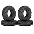 Miniatyrbilde 2 av 5: 4 stk 85 mm 1,55 metallfelger med dekksett for 1/10 RC Crawler Car Axial Jr D90, svart