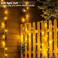 Miniatyrbild 4 av 5: 100 LED-ljusslinga med varmvit timer (8 lägen, 11 m, IP65 vattentät) Utomhusbelysning THD02, 1-pack-
