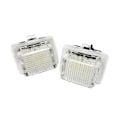 Miniatyrbillede 3 af 5: 4 stk. bilnummerpladelys til W204/W212 W216 W221 W207 18 LED hvide baglygter til nummerplade