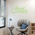Miniatyrbillede 5 af 5: 2 stk. Glædelig Jul Lysende Vægsticker, Julebreve Fluorescerende Sticker Vindue Dør Dekaler Julepynt Julehjem Dekoration Stickers-