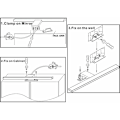 Miniatyrbillede 3 af 5: LaBlanc LED Badeværelsesspejlslys 5W 230V 500lm, Vandafvisende 30cm Badeværelseslys Klemme, Neutral Hvid 4000K, Ingen Strobe Belysning, Rustfrit Stål Anti