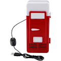 Pikkukuva 1 / 5: LED-mini-USB-jääkaappi USB-jäähdytin juomille ja tölkeille, punainen jääkaappi