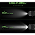 Miniatyrbilde 5 av 5: Kvadratisk LED arbeidslys 12-24V 48W 6500K IP67 LED arbeidslampe Rampe frontlys Lang rekkevidde Spot arbeidslys for lastebil traktor terrengbil Offroad SUV tåkelys