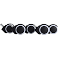 Miniatyrbilde 2 av 5: 5 x Svingbare Stolknapper for Hardt Gulv 11mm 10mm/50mm Hjul for Kontorstol Svart/Hvit HIASDFLS
