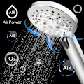 Miniatyrbillede 4 af 5: Vandbesparende Anti-kalk Bruseshower, Filter Håndbruser med 3 Højtrykstilstande, Håndbruseshower Universal Filter Håndbruser Badeværelse