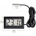 Miniatyrbild 3 av 5: Ny Digital LCD Termometer Temperaturmätare Sond Sensorområde -50 Celsius C till +110 Celsius C