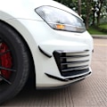 Miniatyrbild 1 av 5: Bumper Splitter för GOLF 7 MK7 2013-2016 Dimljuskåpa Trim Luftventilationsklaff Canards Karosseri Kit