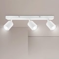 Miniatyrbilde 1 av 5: Takspot GU10, Taklampe 3 Spots Hvit, Justerbar Spottaklampe, Moderne Taklampe, Innendørs LED Taklampe for