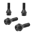Miniatyrbilde 3 av 5: 12 stk. sorte hjulmutterboltkåper for E30 E36 E46 E60 E90 36136781150