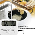 Miniatyrbillede 3 af 5: Køkken Grill Termometer med Stik, Kogetidstæller, LCD Digital Display, Ovn Kødtermometer
