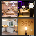 Miniatyrbilde 5 av 5: G4 LED-pære 1,5W, varm hvit 3000K, AC/DC 12V Lyspærer tilsvarende 20W halogen, 180LM, ikke-dimbar, perfekt for hette og lysekrone, 10 stk