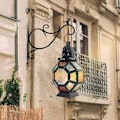 Miniatyrbilde 5 av 5: Marokkansk Retro Metall Lanterne, Jern Lysestake Marokkansk Te-lys Holder for Utendørs Hage, Lys Lanterne Lampe Lys Orientalisk Hjemmedekor - Svart