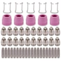 Pikkukuva 1 / 5: AG60 SG-55 WSD-60 Plasma Cutter Torch Tip Suuttimet Kulutustarvikkeet Sarja Plasma Cutter Lisävarusteet 50PK