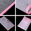 Miniatyrbilde 5 av 5: Pute tørkestativ, sammenleggbare hengende nett for tørking av plysjleker, vesker og puter (rosa, 2 stk)