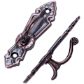 Miniatyrbillede 5 af 5: Metal Gardin Tassel Tie Back Tieback Mini Væghængere 6 stk. Rød Bronze