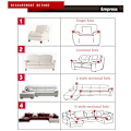 Miniatyrbild 4 av 5: Stretch Soffaöverdrag Skyddande 3D Bubbelgalleröverdrag Snyggt Högstretch Soffaöverdrag Hållbart Soffaöverdrag Möbelskydd 3-Sits 190-230cm Brun-