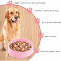 Miniatyrbillede 4 af 5: Langsomt foderingsfad til hunde, langsomt foderingsfad med skridsikkert design, sjovt interaktivt foderingsfad til katte og hunde, fremmer sund spisning og langsom fordøjelse