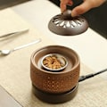 Miniatyrbillede 2 af 5: Elektronisk Aromaterapi Elektrisk Røgelsebrænder Essentiel Nattelys 220V Timing Temperaturjustering, S