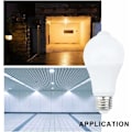Miniatyrbilde 3 av 5: E27 LED-pære med bevegelsessensor Smart lys 9 W Erstatter 90 W energisparepære 120° strålevinkel, hvit, E27, 9 W