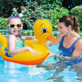Miniatyrbillede 3 af 5: Flydebaby Pool Oppustelig, Oppustelig Pool Flydelegeme, Gul And Baby Pool Legetøj