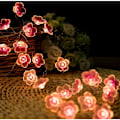 Miniatyrbillede 2 af 5: Blomsterlys med kirsebærblomster, 2 meter lyskæde med 20 LED-lys, batteridrevet