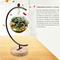 Miniatyrbild 4 av 5: 2 st Ornament Display Stativ Luftväxt Hållare Krukhållare Pothook Hållare för Hängande Glas Terrarium Häxkula