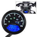 Miniatyrbilde 5 av 5: LCD motorsykkelinstrument Odometer Tachometer Digital speedometermåler med induksjonssensor