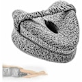 Miniatyrbilde 1 av 5: Pute mellom bena for søvn, minnefoam knepute for søvn, med stropp, for bensmerter, ryggsmerter, isjias, graviditet, sidesovere (Gr