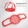Miniatyrbilde 3 av 5: Silikon slynge trykkoker, silikon slynge bakeware 6Qt/8Qt Instant Pot/Ninja Foodi/Multi-funksjonskoker Anti-skolding kokekar Dampstativ, BPA Fr
