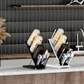 Miniatyrbillede 5 af 5: Kaffekopholder til Pauserum, Køkkenbord, Højden Justerbar, 4 Rum, Låg Organizer Opbevaring Bar B