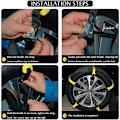 Pikkukuva 4 / 5: Auton lumiketjut säädettävät lumiketjut liukastumisenestoketjut autoille/SUV:lle/kuorma-autoille liukastumisenesto kaupalliset kuorma-auton tarvikkeet (lumiketjut)