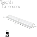 Miniatyrbilde 5 av 5: Sett med 3 10 LED-lamper, trådløse, USB-oppladbare, magnetiske, bevegelsessensor, bærbare. Skaplys, nødlys, nattlys for barn