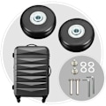 Miniatyrbilde 3 av 5: Kofferthjul, Bagasje Koffert Reparasjonshjul Tung Last 50mm Dempe Gummi Universal Svingbar Erstatningshjul Transport Erstatter Hjul 4PCS for Su