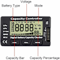 Miniatyrbilde 3 av 5: Digital batterikapasitetstester, batterikapasitet spenningstester tester tester med LCD-skjerm, for LiPo Lithium NiMH Li-ION