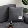 Miniatyrbild 5 av 5: Soffa Kuddeöverdrag, Kuddeöverdrag, Halksäker Elastisk Sitsöverdrag, Möbelöverdrag (Mörkgrå, 1 Sits, 6590Cm) HIASDFLS