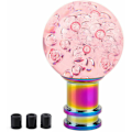Miniatyrbild 3 av 5: Akryl Kristall Bubbla Växelspaksknopp Rund Boll Växelspaksknopp Transparent Växlare Rosa, Modell: Rosa, Sunny
