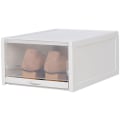Miniatyrbillede 1 af 5: 1 stk./sæt fortykkede flip-sko transparente skuffeskoæsker i plast, stabelbar opbevaringsboks, skoopbevaringsorganisator