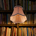 Miniatyrbillede 4 af 5: Stofskærm til lysekrone, stofskærm til klips på lampeskærm, tromleformet lampeskærm, pæreformet lampeskærm til gulvlampe 13 cm