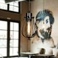 Miniatyrbillede 5 af 5: Vintage industriel metal loft-pendellampe